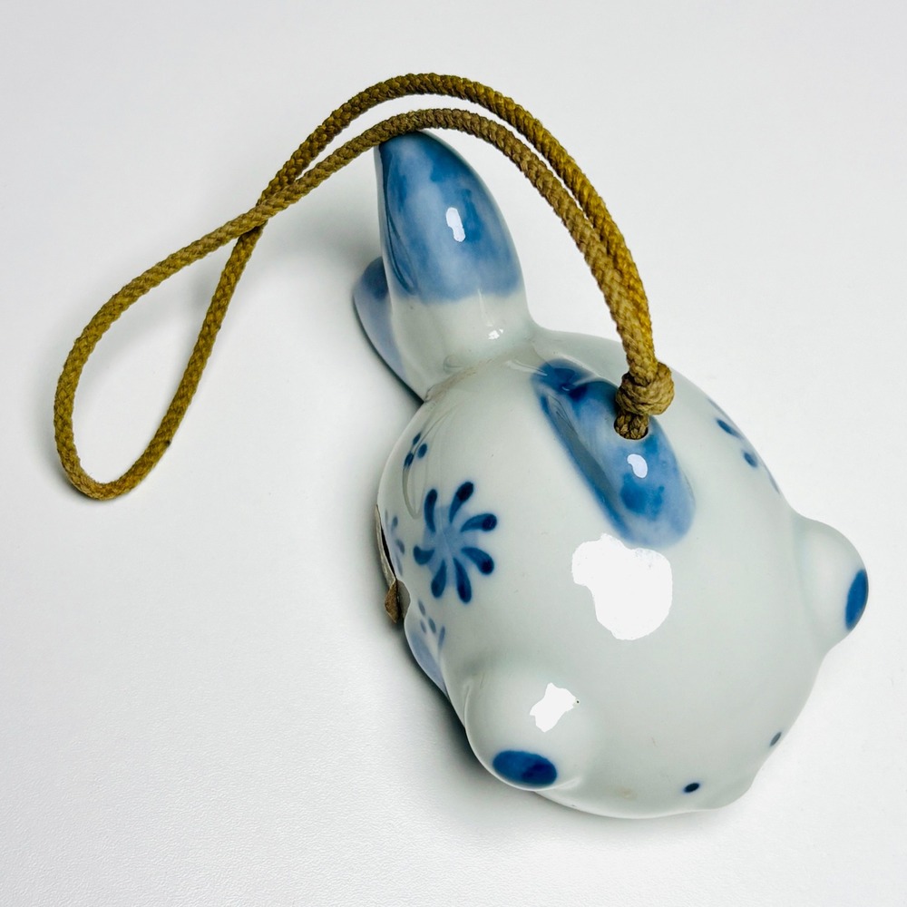 Ceramic Fish Floral Vintage Blue white nautical Chinoiserie Decor cottage coast - Picture 7 of 8